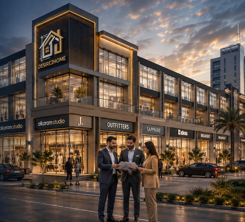 Modern commercial construction and architecture in Lahore