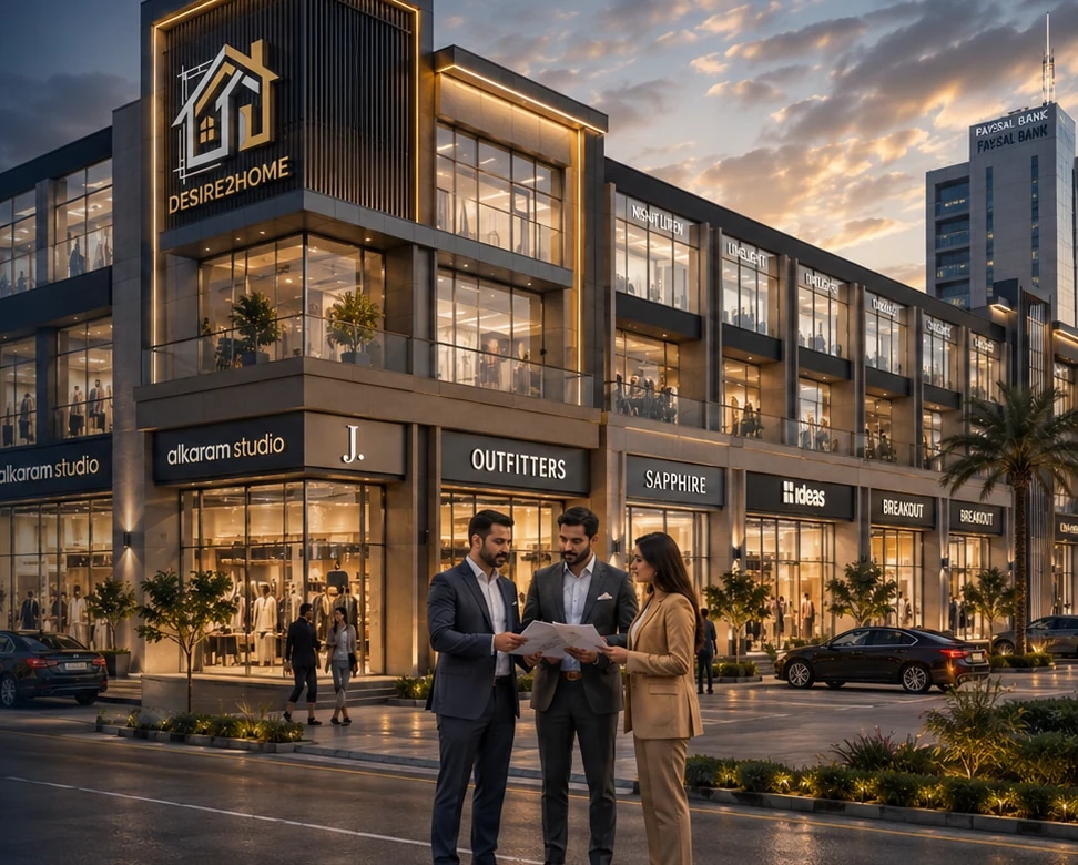 Commercial Plaza Construction in Lahore: Investor Planning Guide by Desire2Home